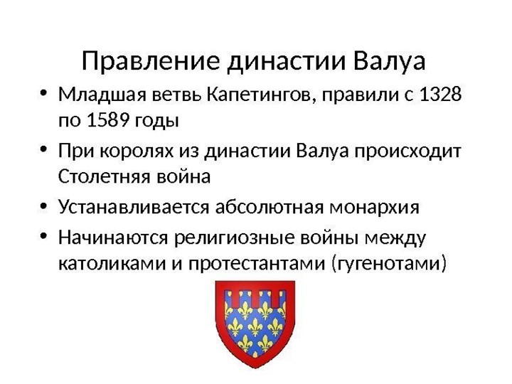 Презентация на тему " Династии Валуа и эпохи возрождения" - Учебники, Презентации и Подготовка к Экзаменам для Школьников на Klass-Uchebnik.com