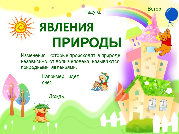 Презентация по окружающему миру "Явления природы" - Учебники, Презентации и Подготовка к Экзаменам для Школьников на Klass-Uchebnik.com