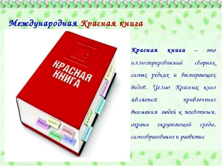 Презентация по биологии на тему "Красная книга" (7 класс) Учебники, Презентации и Подготовка к Экзаменам для Школьников на Klass-Uchebnik.com