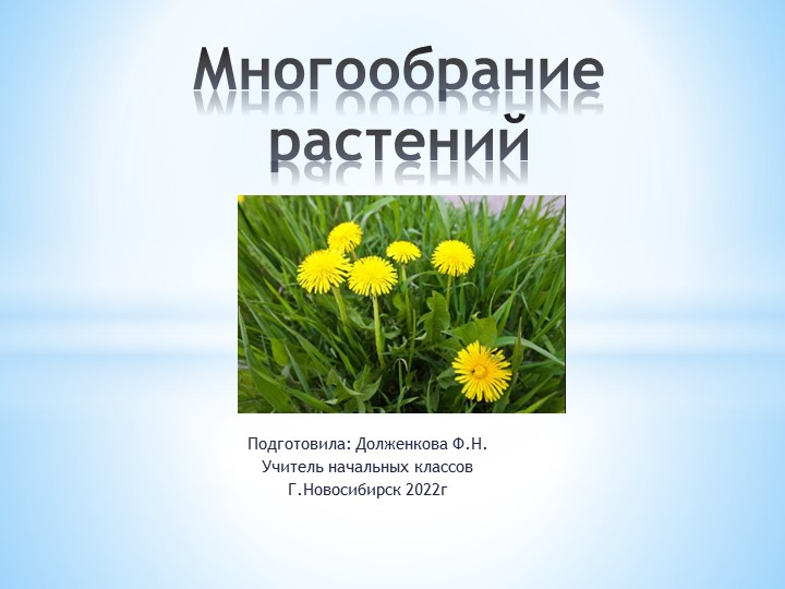 Презентация по окружающему миру на тему "Многообразие растений" (3 класс) Учебники, Презентации и Подготовка к Экзаменам для Школьников на Klass-Uchebnik.com