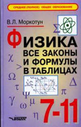 Физика. Все законы и формулы в таблицах. 7-11 классы - Моркотун В.Л. Учебники, Презентации и Подготовка к Экзаменам для Школьников на Klass-Uchebnik.com