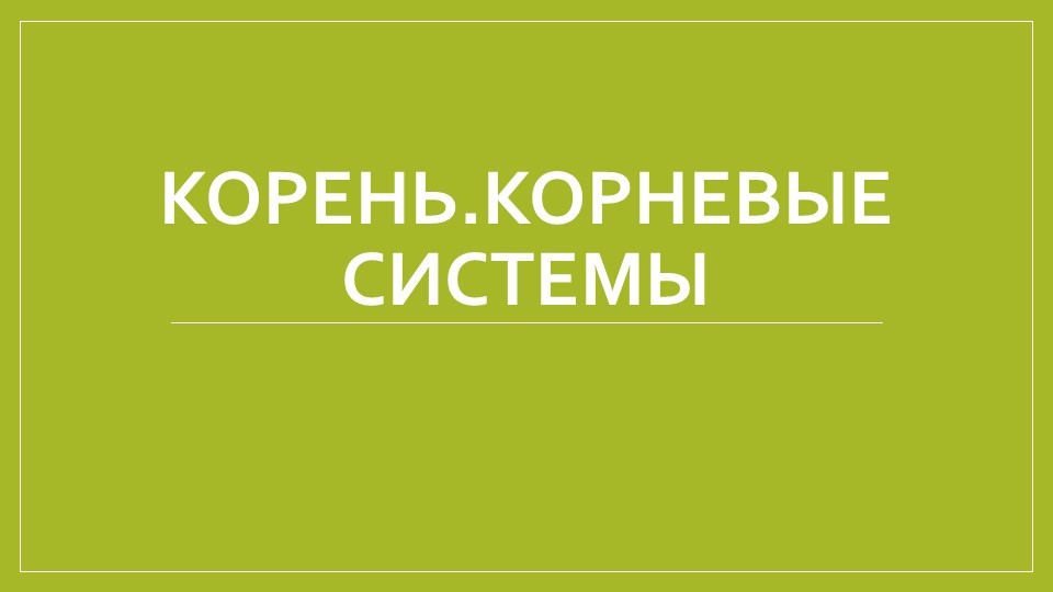 Презентация по биологии "Корень.Корневые системы" (6 класс) Учебники, Презентации и Подготовка к Экзаменам для Школьников на Klass-Uchebnik.com