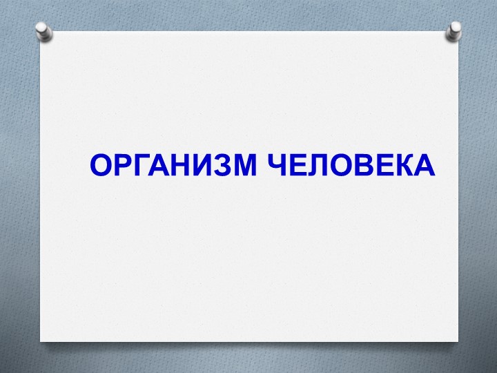 Презентация по ОКМ по теме "Организм человека" Учебники, Презентации и Подготовка к Экзаменам для Школьников на Klass-Uchebnik.com
