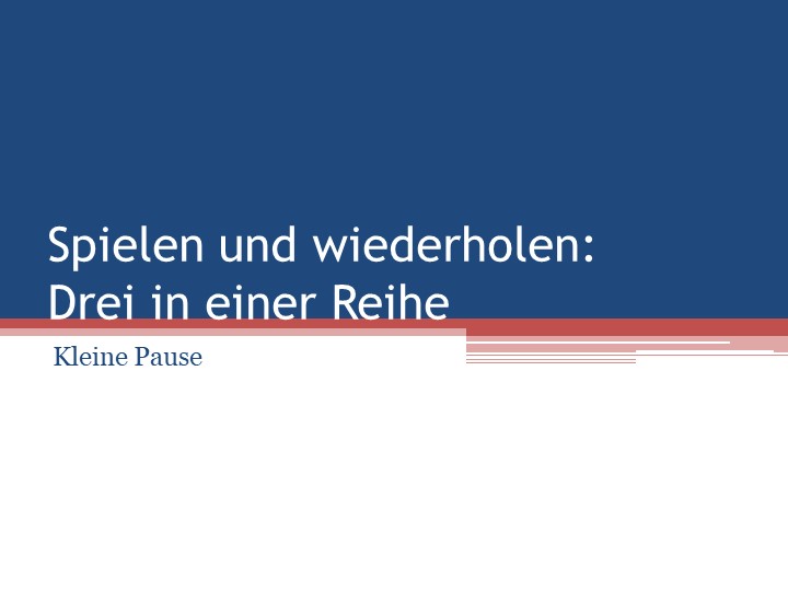 Презентация-игра по немецкому языку "Маленькая перемена" Учебники, Презентации и Подготовка к Экзаменам для Школьников на Klass-Uchebnik.com