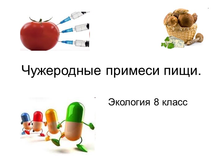 Презентация по экологии на тему: "Чужеродные примеси пищи" (8 класс) Учебники, Презентации и Подготовка к Экзаменам для Школьников на Klass-Uchebnik.com
