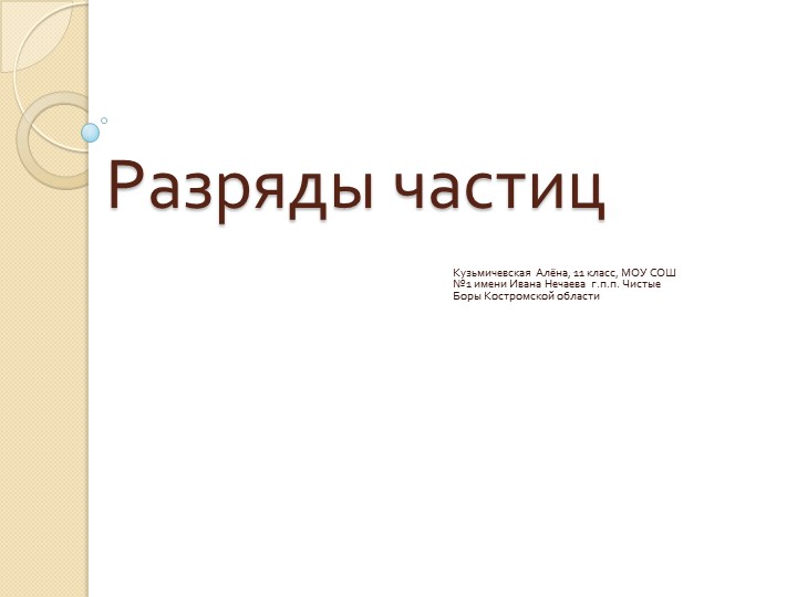 Презентация по русскому языку "Разряды частиц" Учебники, Презентации и Подготовка к Экзаменам для Школьников на Klass-Uchebnik.com