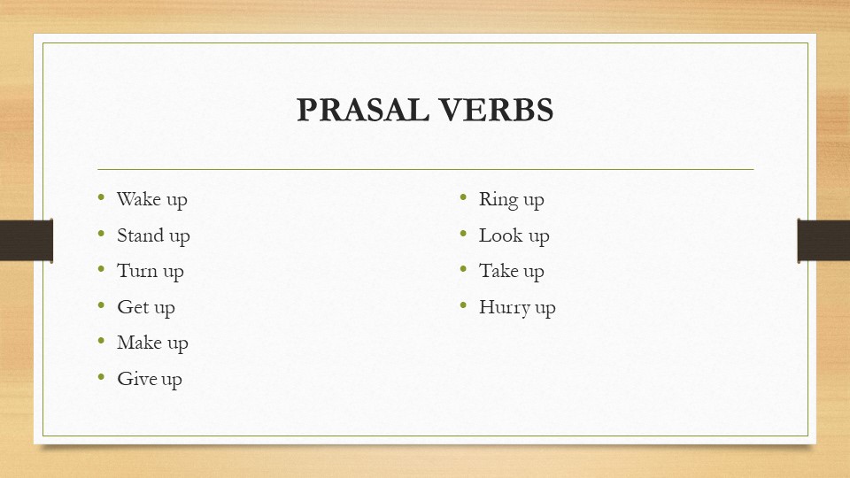 Презентация по английскому языку "Фразеологические глаголы" (10 класс) Учебники, Презентации и Подготовка к Экзаменам для Школьников на Klass-Uchebnik.com
