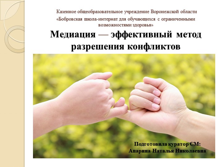 Презентация по медиации на тему "Медиация-эффективный метод разрешения конфликтов" - Учебники, Презентации и Подготовка к Экзаменам для Школьников на Klass-Uchebnik.com