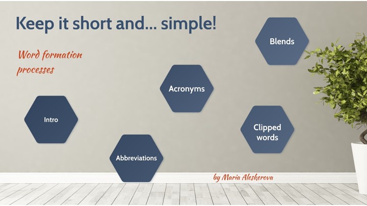 Презентация по английскому языку "Word formation processes" Учебники, Презентации и Подготовка к Экзаменам для Школьников на Klass-Uchebnik.com