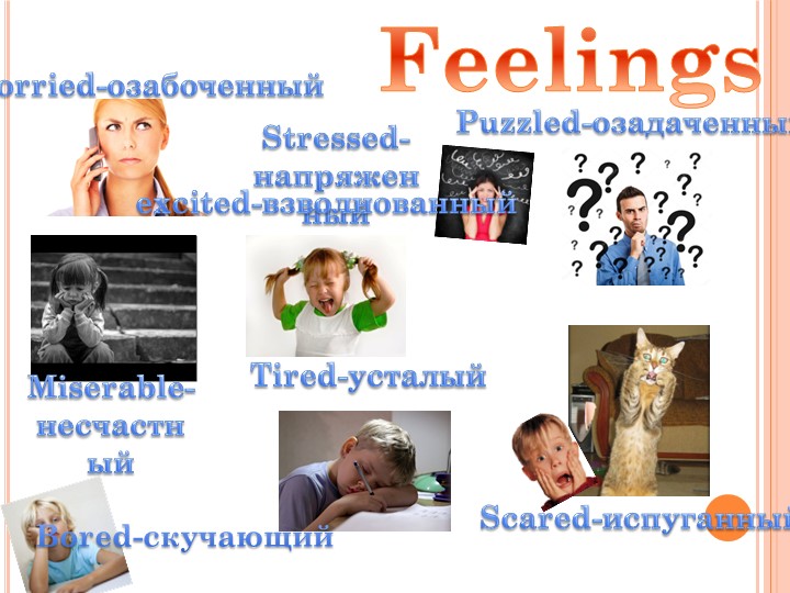 Презентация по теме Feelings (6класс) Учебники, Презентации и Подготовка к Экзаменам для Школьников на Klass-Uchebnik.com