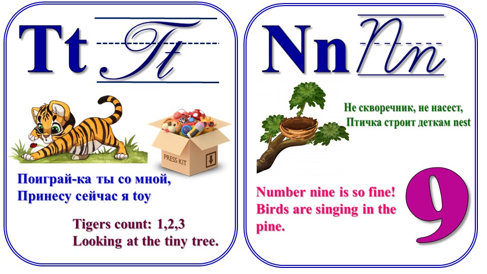 Презентация "Карточки Английский алфавит. Печатные и письменные буквы" Учебники, Презентации и Подготовка к Экзаменам для Школьников на Klass-Uchebnik.com