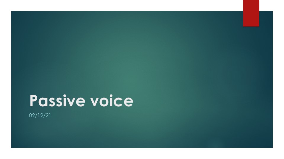 Урок по английскому языку "Passive voice", презентация Учебники, Презентации и Подготовка к Экзаменам для Школьников на Klass-Uchebnik.com