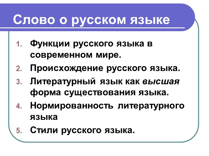 Презентация по русскому языку "Слово о русском языке" Учебники, Презентации и Подготовка к Экзаменам для Школьников на Klass-Uchebnik.com