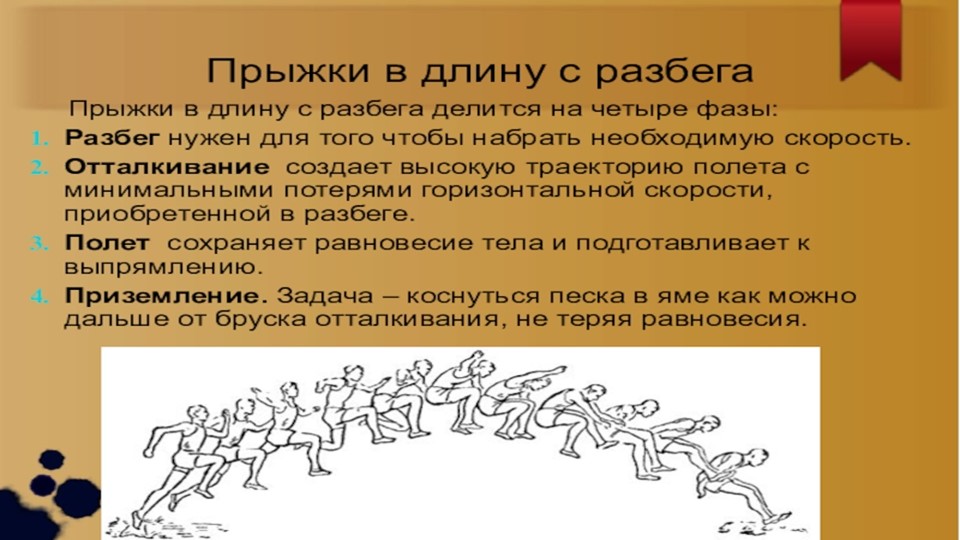 Презентация по физической культуре на тему "прыжки в длину с разбега" Учебники, Презентации и Подготовка к Экзаменам для Школьников на Klass-Uchebnik.com