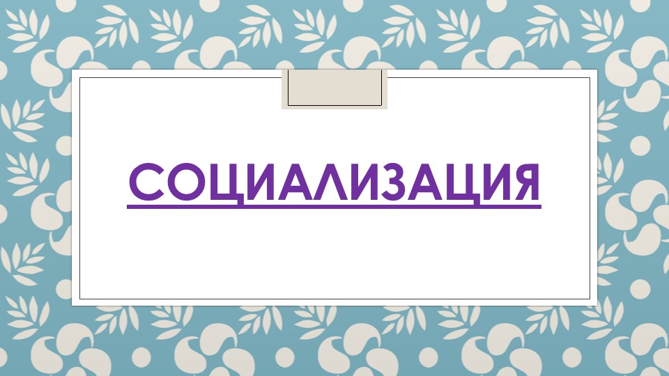 Презентация "Что такое социализация?" Учебники, Презентации и Подготовка к Экзаменам для Школьников на Klass-Uchebnik.com
