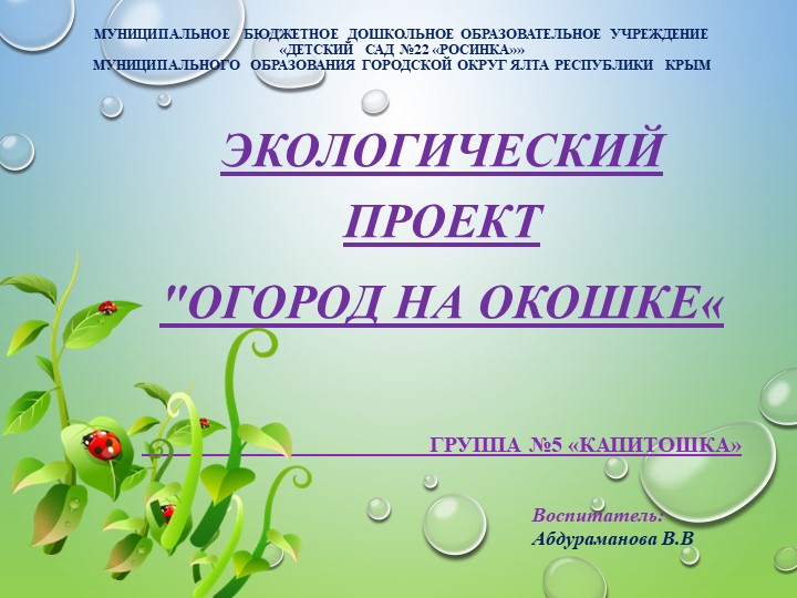 Огород на подоконнике проект в старшей группе Учебники, Презентации и Подготовка к Экзаменам для Школьников на Klass-Uchebnik.com