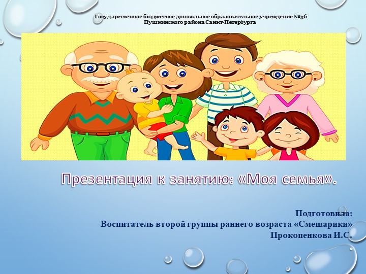Презентация "Моя семья"ранний возраст Учебники, Презентации и Подготовка к Экзаменам для Школьников на Klass-Uchebnik.com