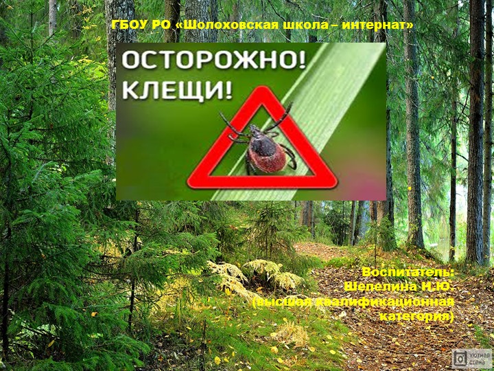 Презентация "Осторожно! Клещи!" (2 класс) - Учебники, Презентации и Подготовка к Экзаменам для Школьников на Klass-Uchebnik.com