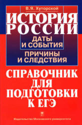 История России. Даты и события, причины и следствия. Справочник для подготовки к ЕГЭ - Хуторской В.Я. Учебники, Презентации и Подготовка к Экзаменам для Школьников на Klass-Uchebnik.com